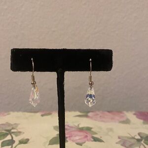 Sparkling Teardrop Crystal Earrings